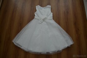 Bílé šaty pro družičku vel. 128 - 2