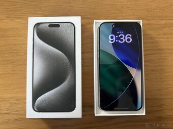 Iphone 15 Pro Max 256Gb Bílý Top Stav - 2