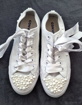 Tenisky Converse-pearls wedding edition - 2