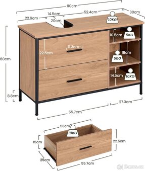 EUGAD Skříňka pod umyvadlo - 2
