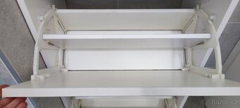 Botník IKEA BISSA, bílá, 49x28x93 cm - 2