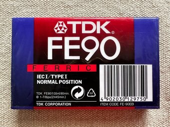 TDK FE90 - MC audio kazeta - ZABALENÁ - 2