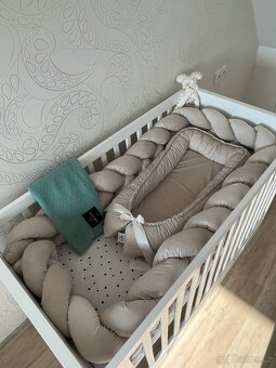 Postýlka 120x60 se šuplíčky a kvalitní matrací v kompletním - 2