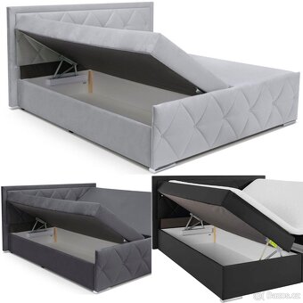 Nové Postele 180x200 boxbed 4 druhu za jednu cenu - 2