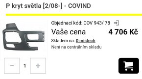 Nárazník MB Actros MP3 - 2