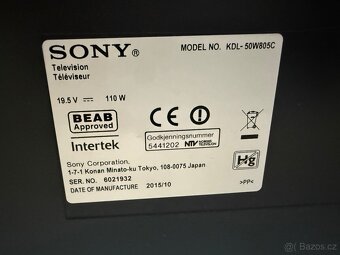 Prodám televizi Sony Bravia - 2