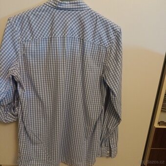 Frajerská modrobílá košile 39-40/M - 2