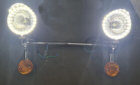 LED světelná rampa + blinkry, Chooper, Caffe Racer - 2