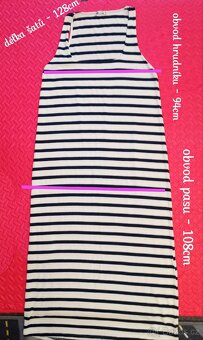 Šaty úplet proužek - 2