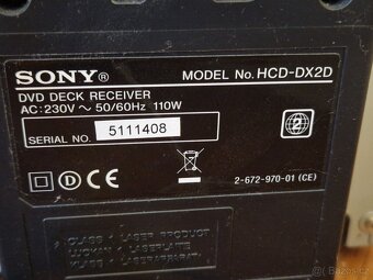 HiFi minivěž SONY HCD-DX2D - 2