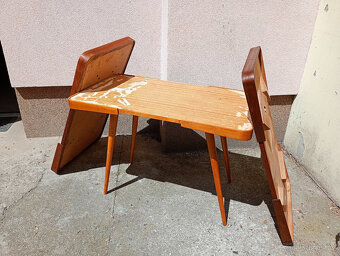 Opaxitový stolek Jiroutek BEZ SKLA + díly - 2