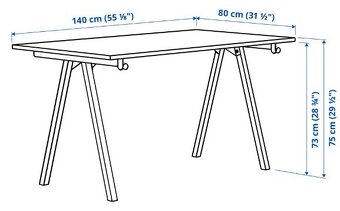 Psací stůl TROTTEN 140x80 cm, IKEA - 2