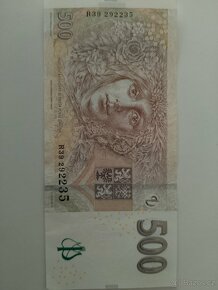 Bankovka 500 Kč, rok 2009, serie R - 2