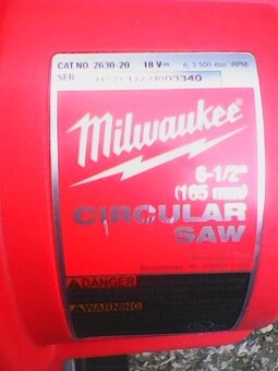 MILWAUKEE 2630-20 M18 (HD18 CS-0) okružní pila - mafl 165mm - 2