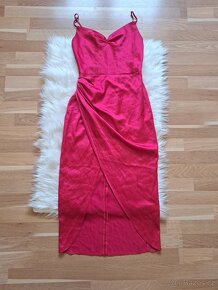 Hot pink společenské šaty vel.36 - 2