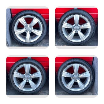 Original ALU kola Audi 18\" 8J ET26 + zimní pneu 245/45/R1 - 2