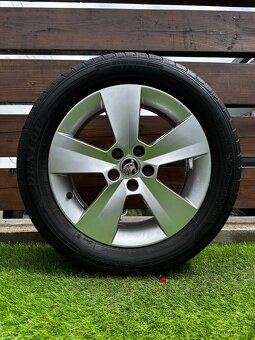 Alu kola 5x112 r16 s letním pneu (kl) - 2