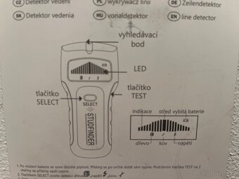 Detektor vodičů, kovu a dřeva - 2