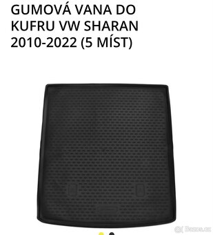 Gumová vana do kufru VW Sharan, Seat Alhambra 2010-2022 - 2