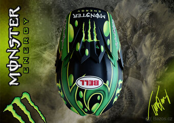 BELL MX-9 MIPS Showtime Replika Monster Svart/Grön - 2