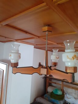 Dřevěné tříramenné lustry - 2