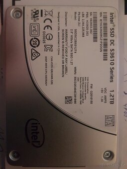 SSD disk MLC intel DC S3610 1.2TB original perfektni - 2