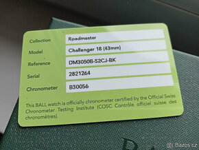 Švýcar.BALL-Roadmaster Challenger-DM3050B-COSC.LIMITKA. - 2