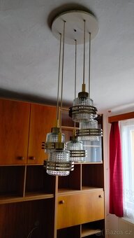 Retro starý lustr, závěsná svítidla - 2
