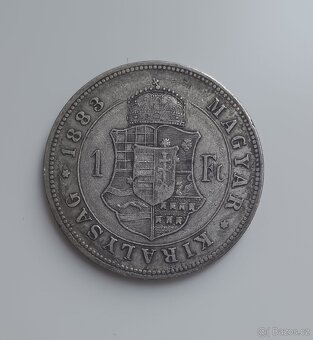 Rakousko-Uhersko – Uhersko – 1 Forint mince, 1883 - 2