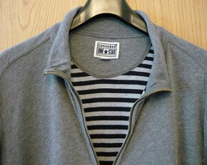 KRÁSNÁ MIKINA zn. CONVERSE ONE STAR - NA ZIP SE STOJÁČKEM - 2