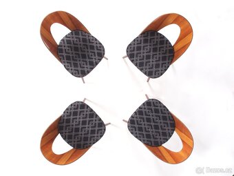 Designové retro židle po přečalounění, 4 ks - 2