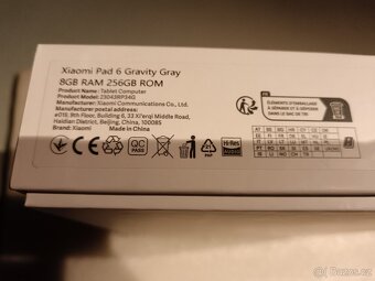 Xiaomi Pad 6 8GB/256GB Gravity Gray,v záruce - 2