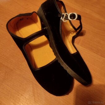 nové semišové černé baleríny č.41 - 2