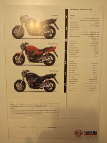 Yamaha XJR1200 poster Francie - 2