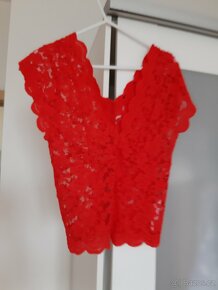 Nové krajkové tričko Zara, vel. 36 - 2