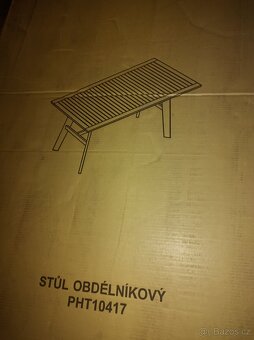 Zahradní stůl Monata-akacie 180x90x77- nový - 2