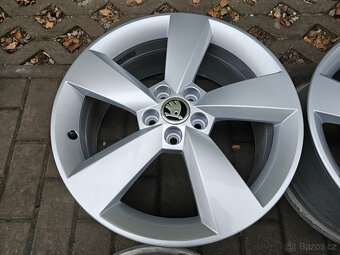 ALU kola disky Škoda 5x100 R17 Rapid Fabia 5JA - 2