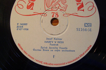 EP deska G.Brom, J.Veselá 1956-Duben,Harfy v nebi/42/ - 2