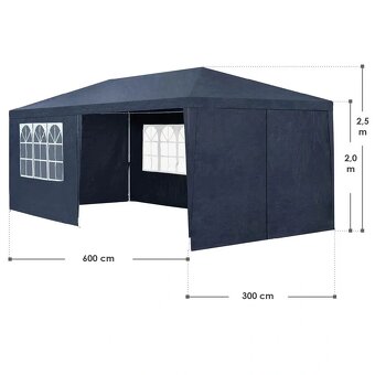 Párty stan, zahradní altán 6×3m - 2