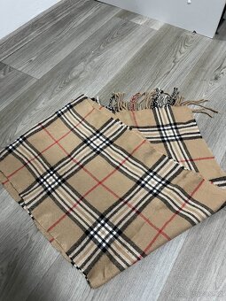 Šála Burberry - světle hnědá - 2
