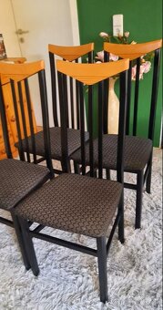 Židle jídelní masivní - 4 ks - 2