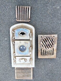 Prodám starožitná dvířka ke kamnům a rošty - 2