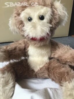 Retro plyšová hračka, opice. - 2