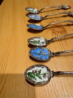 Sada 6 ks sběratelských historických lžiček - 2