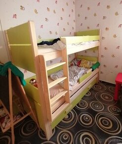 Postel s přistýlkou a 2x šuplíky 80x200 Sleva možná - 2