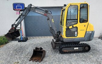 Minibagr VOLVO, rozšiřovací, rychloupínák, výbava, TOP STAV - 2
