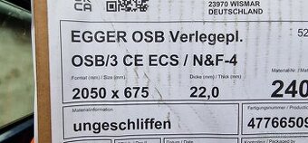 OSB desky 22mm 2050x675 - 2