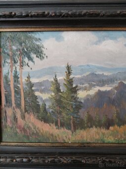 obraz ŠUMAVA, olej, sign. M. Koutecký - 2