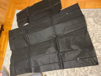 Šatní skříň s přihrádkami a tyčemi černá 103-45-160 cm - 2