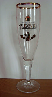 SKLENĚNÉ pivní půllitry, třetinky... - 2